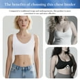 thumbnail image 4 of Chest Binder for V Neck Hook Elastic Band Binder Breast Binder Tank Top, 4 of 7