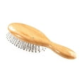 thumbnail image 5 of Bass Brushes Small Oval Hairbrush with Wire Bristles & Wood Handle 1 Brush, 5 of 8