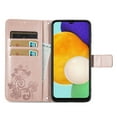 thumbnail image 3 of Allytech Galaxy A54 5G Wallet Case, Flower Embossed PU Leather Flip Stand Cards Holder Shockproof Magnetic Closure Wallet Case for Samsung Galaxy A54 5G 6.4" - Rosegold, 3 of 9