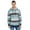 Lt Blue/ Black, variant on Men's Printed Stripe Marl Pullover - LT BLUE/ BLACK - S