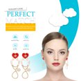 thumbnail image 3 of OULII 1 Pair Trendy Statement Earring Stethoscope Shape Golden Alloy For Nurses And Healthcare Workers 6.5X2.1CM, 3 of 4