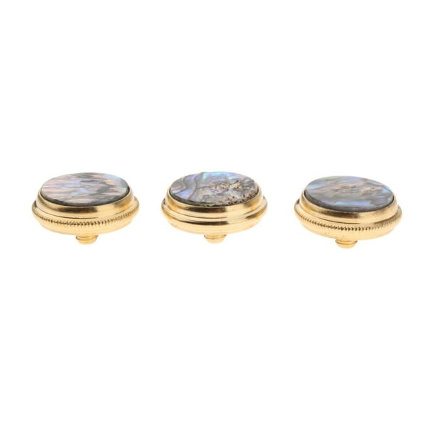 Juego de 3 botones de trompeta Yuyangstore piezas de repuesto de trompeta botones de dedo de trompeta