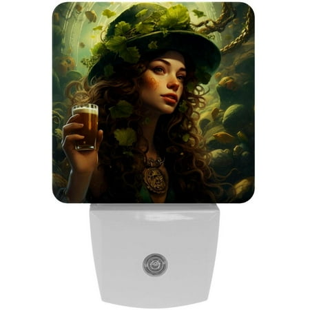 

St. Patrick s Day LED Square Night Lights - Small and Stylish Energy-Saving Lamps