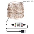 thumbnail image 2 of USB Bluetooth-compatible Phone Remote Controlled LED Light Strip Christmas Holiday Decor, 2 of 8