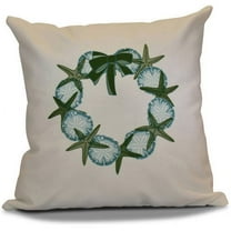 Simply Daisy 16" x 16" SS Wreath Geometric Print Pillow