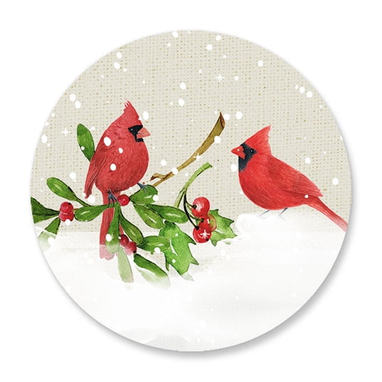 Current Christmas Vases Christmas Envelope Seals, 72 Ct., Single Design, Self-Adhesive on Flat-Sheets, 1-1/2"