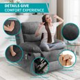 Puremind Recliner Chair for Adults, Electric Glider Recliner with Heat