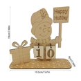thumbnail image 1 of Calendario de Adviento de Navidad de 24 días, adornos de madera, decoración de escritorio para el hogar, regalo de Navidad, Noel, Año Nuevo, 1 of 4