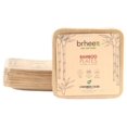 thumbnail image 3 of Brheez Disposable Square Plates - 100% Compostable, Biodegradable Bamboo, 3.5", 25-pack, 3 of 5