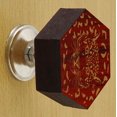 thumbnail image 2 of IBA Indianbeautifulart Poignées Gravées Rouges pour Porte de Placard en Bois Lot de 10, 2 of 3