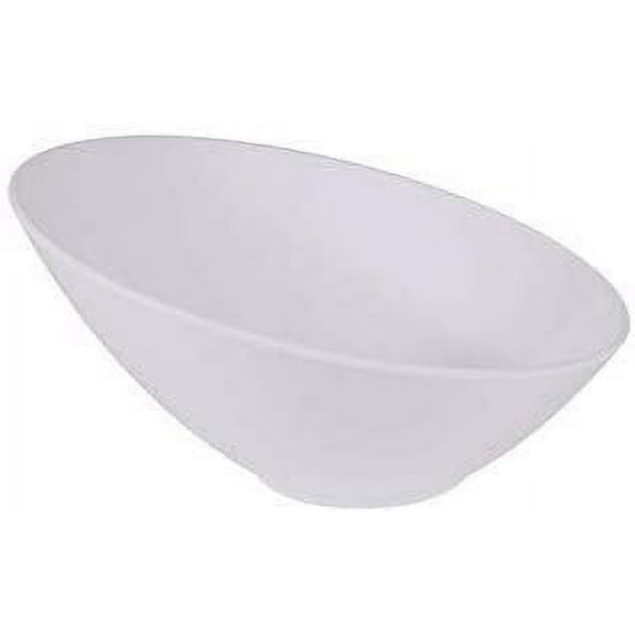 Thunder Group 35 OZ Cascading Bowl, Melamine, White - Set of 12