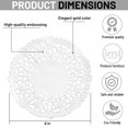 thumbnail image 6 of The Baker Celebrations 4" Lace Paper Doilies 100 Count, White, 6 of 9