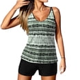 thumbnail image 3 of Eashery Womens Swimsuits Two Piece Strap Split Loose Fit Womens Swimwear Tankini Black XXL, 3 of 5