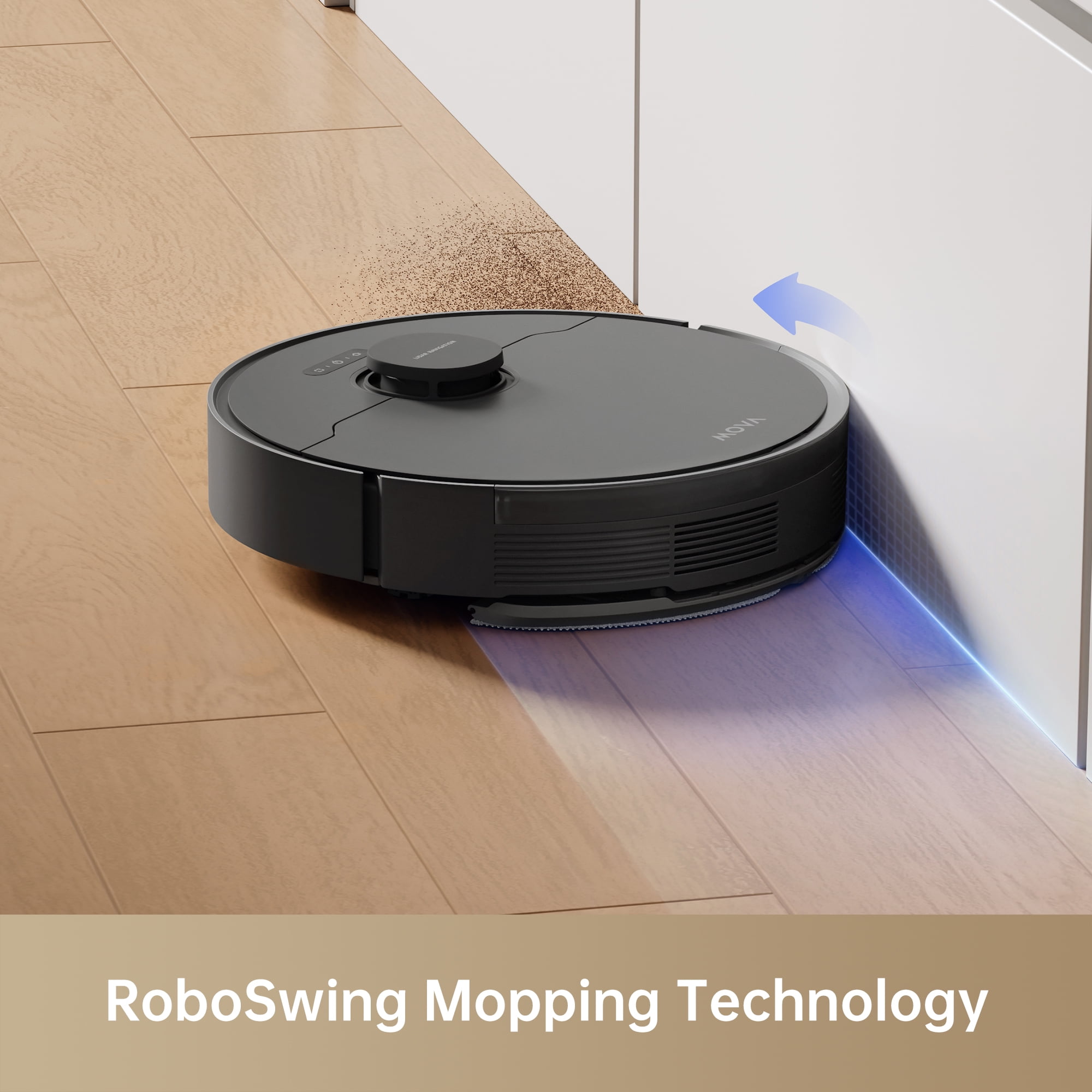 MOVA S10 Robot Vacuum&Mop, 7kPa Suction, Liftable Brush, Smart Carpet Cleaning for Home, Pet Hair, Hard Floors, App & Voice Control