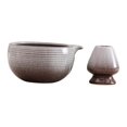 thumbnail image 4 of Cuenco de cerámica para matcha con soporte para batidor, taza para té verde, para gachas y zumos. Estilo A, 4 of 9