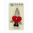 thumbnail image 4 of Llavero artesanal de corazón rojo, 4 of 6