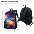 thumbnail image 2 of Yuyamidu Galaxy Backpack with Lunch Box Set for Boys 10-12/12-14 Kids Girls Bookbag with Lunch Bag & Pen Case & Water Bottle Carrier Bag 4 in 1 Primary School Bags 5th Grade, Outer Space, 2 of 7