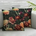 thumbnail image 3 of Creowell  Beautiful Flowers Print Corduroy Throw Pillow Covers Soft Square Throw Pillow Case Home Decorations for Bed Sofa Living Room  Multi-Size, 3 of 5