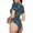 Love Music, variant on Love Dog Womens One Piece Swimsuits Modest Tummy Control Bathing Suits Lace Up Slimming Swim Suit-Small