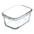 Rubbermaid Brilliance 3Pack Glass Food Storage Containers, 4.7Cup