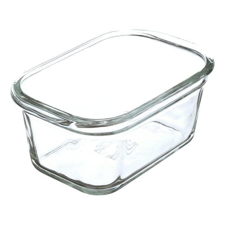 Rubbermaid Brilliance 3-Pack Glass Food Storage Containers, 4.7