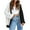 Black Coat for women, variant on jtjvou Women's Fall Color Block Vertical Striped Open Front Oversized Mid Long Cardigan Sweaters Coat Brown L