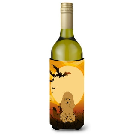 

Carolines Treasures BB4335LITERK Halloween Poodle Tan Wine Bottle Beverge Insulator Hugger Wine Bottle multicolor