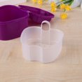 thumbnail image 3 of MesaSe Oral Tooth Care Denture Bath Holder False Teeth Storage Box Case w/Hanging Net (Purple), 3 of 8
