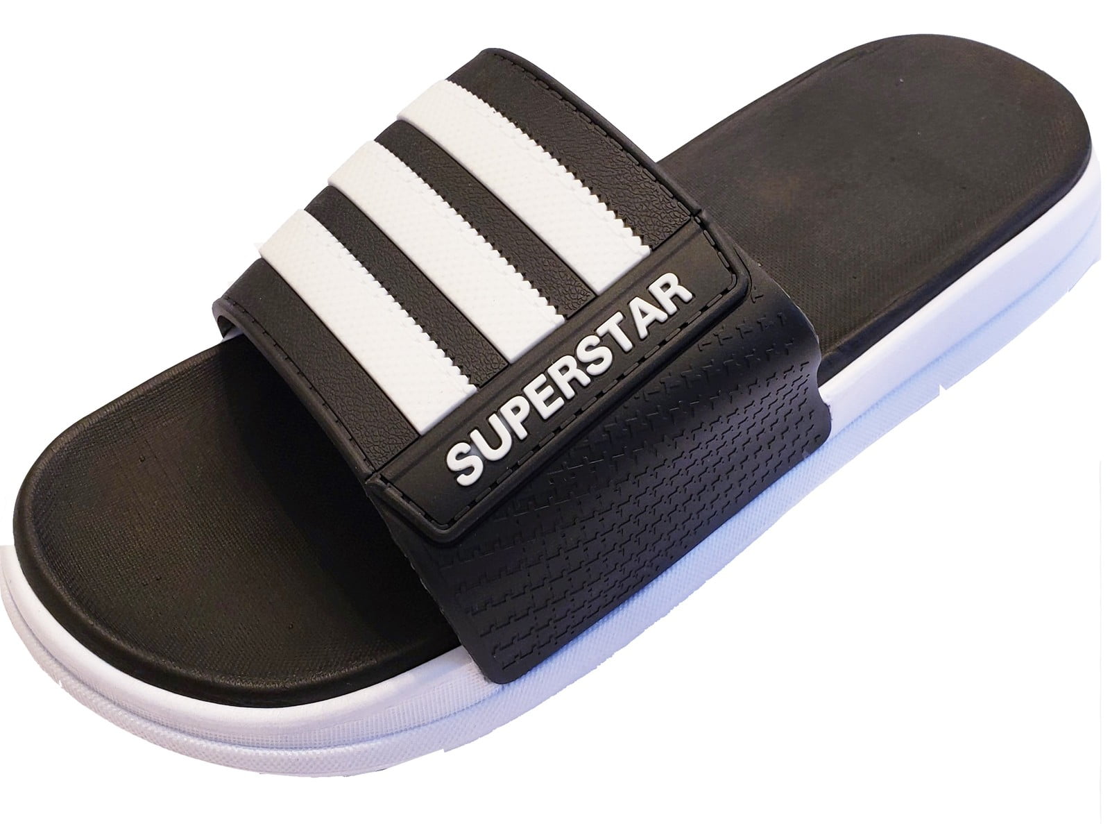 Mens Flip Flop Sandals White Beach Comfort Lightweight Sole Eva Thongs