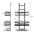 thumbnail image 2 of 2-Tier Over-the-Door Shower Organizer – Rust-Resistant Metal Storage Rack for Bathroom Essentials, 2 of 6
