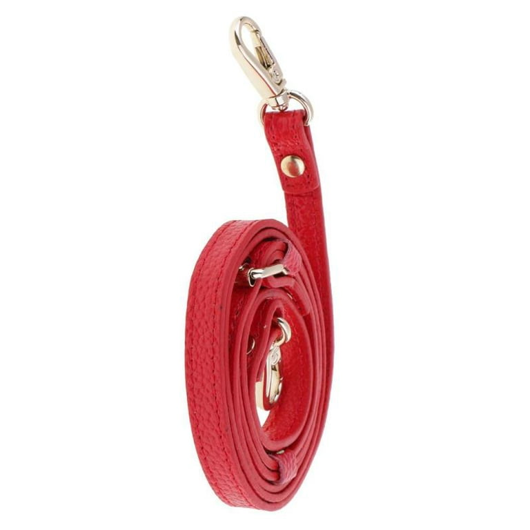 Shoulder Strap Carrying Strap Shoulder Strap Leather Straps for Bags - Red,  as described