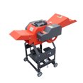 thumbnail image 6 of 6-blade Hay Cutter Pulverizer Straw Shredder Grass Grinder Chaffcutter with Feed Hopper 220V 500-1000kg/h, 6 of 18