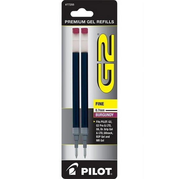 Pilot 77255 G2 Gel Pen Refill - Pack of 2