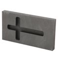 thumbnail image 3 of Molde de fundición de lingotes de grafito, molde de refinación de metal cruzado profesional para aluminio dorado y plateado, 3 of 5