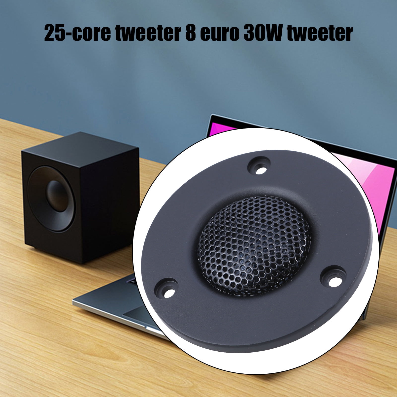 25Core 8Ohm High Frequency Tweeters Loudspeaker Stereo Setups Suitable for Home Theater Bookshelf Surround Sound Systems