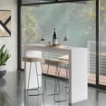 thumbnail image 2 of Studio 55D Velia Storage Pub Table, White, 2 of 2