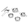 thumbnail image 1 of 10Pcs Stainless Steel Dumpling Maker Mould Set And Cutter For Cakes, Wontons, Calzone, Empanada, And More, 1 of 8