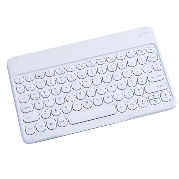 GJX Slim Retro Bluetooth Keyboard, Compact Rechargeable Wireless Keyboard for Tablet Smartphone