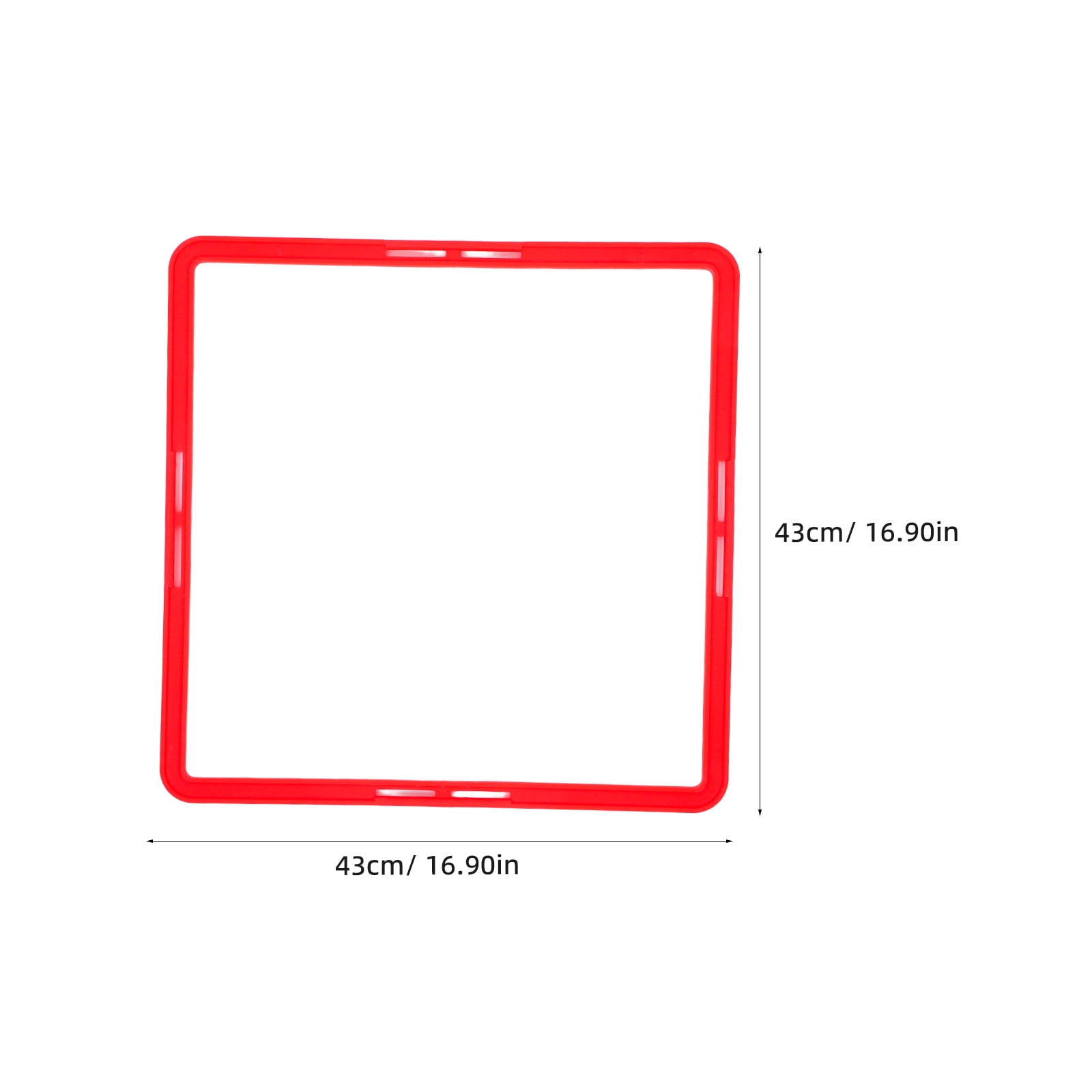 LOLIPPYY 6Pcs Multi-Function Red Agility Rings for Soccer Football Speed and Agility Training
