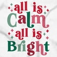 thumbnail image 2 of Christmas All Is Calm Song Lyric Women's Long Sleeve T Shirt Brisco Brands X, 2 of 6