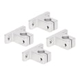 thumbnail image 2 of Soporte de guía de riel, 4 piezas Varilla de sujeción de riel de movimiento lineal Soporte de soporte de guía de aluminio para eje de 10 mm de diámetro SK10, 2 of 8