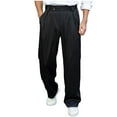 thumbnail image 2 of Kakii Mens Casual Dress Pants Pleated Old Money Wide Leg Baggy Pants Fall Relaxed Fit Slacks Work Trousers, 2 of 7