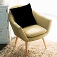 thumbnail image 2 of Throw Pillow Covers 16x16 Inch, Black Decorative Pillow Cases for Couch Sofa Bed, Solid Color Farmhouse Black Cotton Linen Square Home Decor Pillowcases with Hidden Zipper, 2 of 7