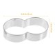 thumbnail image 2 of 4pcs Stainless Steel Cookie Cutters Reusable Cookie Making Molds Cookie Baking Tools, 2 of 3