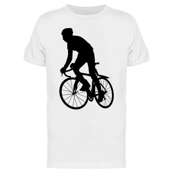 Drawing Of A Cyclist T-Shirt Men -Image by Shutterstock, Male Small