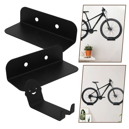 Amosfun Bike Wall Stand  Easy Install Black Steel for Garage Use