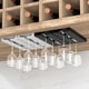 thumbnail image 5 of Debajo del gabinete estante para copas de vino debajo del estante soporte para copas colgador de almacenamiento de gafas, 5 of 7