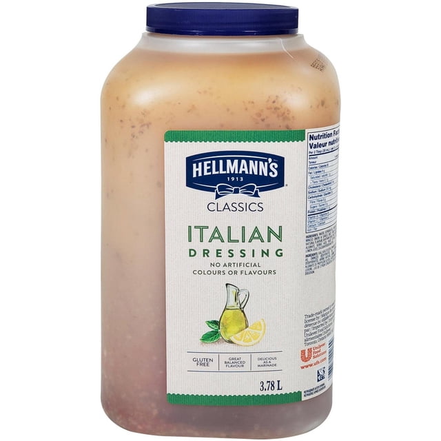 Hellmann's - Italien Doré - Lot de 2 - 3,78 L - Saveur Italienne Classique pour Salades et Plus (2 Ct)