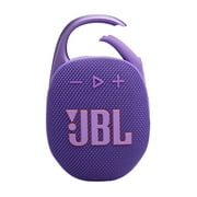 JBL Clip 5 Bluetooth Speaker and divvi! Protective Case Bundle - Purple