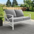 thumbnail image 2 of Crosley Causeuse de Patio Kaplan en Gris et Blanc, 2 of 13